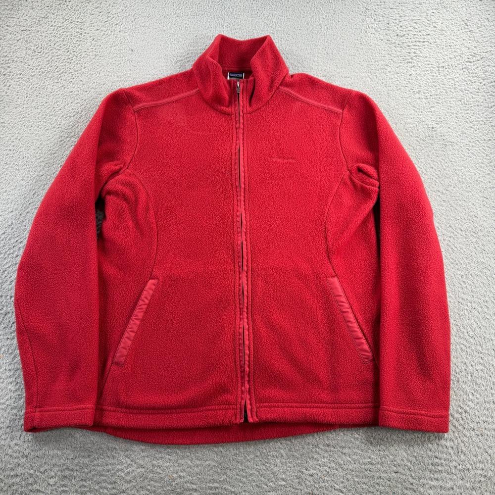 Patagonia El Capilene Fleece Jacket Women's Large Red Full Zip Synchilla
